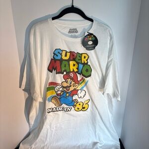Nintendo Super Mario Multicolor Logo Tee - White